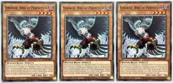 3 x BACH-EN023 Simorgh, Bird of Perfection - Common 1st Edition Near Mint YuGiOh - Image 1