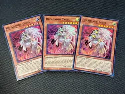 DBPR-AE002 Hecahands Yadel x3 Super Rare YuGiOh Playset - Image 1