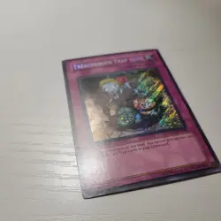 Yugioh Secret Rare Treacherous Trap Hole 1st Edition CSOC-EN089 NM - Image 4