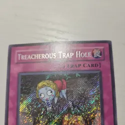 Yugioh Secret Rare Treacherous Trap Hole 1st Edition CSOC-EN089 NM - Image 5