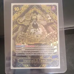 Marshall.D.Teach SP GOLD Legacy of The Master NM One Piece TCG English Mint - Image 1