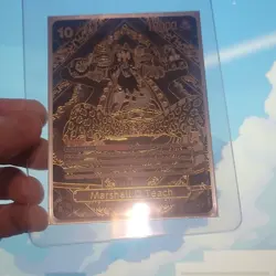 Marshall.D.Teach SP GOLD Legacy of The Master NM One Piece TCG English Mint - Image 2