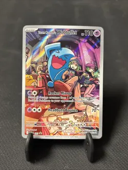 Team Rocket's Wobbuffet 203 Sv: Scarlet & Violet Promo Cards Holo - Image 1