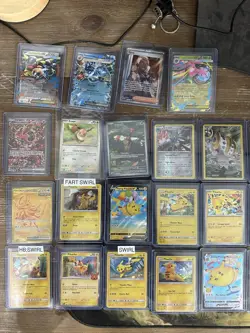 Pokemon Card TCG Bundle Pikachus, Eevees, Promos, Swirls And More! - Image 1