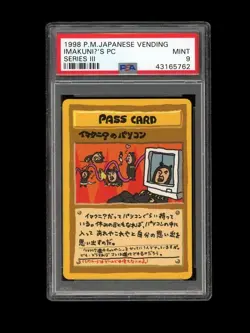 Pokemon PSA 9 MINT Imakuni's PC 1998 Vending Series 3 Japanese Promo Card - Image 1