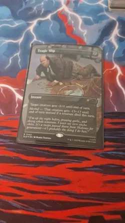 Tragic Slip Borderless *Foil* Dwight's Destiny Secret Lair The Office MTG - Image 1