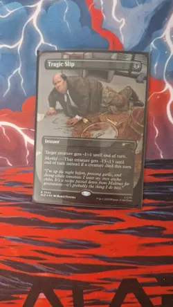Tragic Slip Borderless *Foil* Dwight's Destiny Secret Lair The Office MTG - Image 2