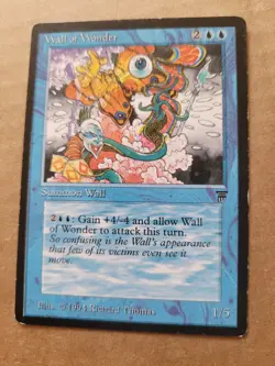 MTG Magic Wall of Wonder Legends English 1994 (Richard Thomas) Blue LP - Image 1