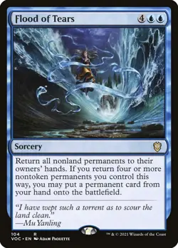 1x Flood of Tears - NM - VOW Commander - SPARROW MAGIC mtg - Image 1