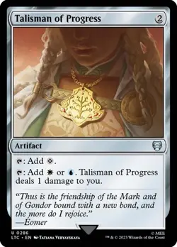 MTG - Talisman of Progress - Lord of the Rings Commander - Magic the Gathering - Image 1