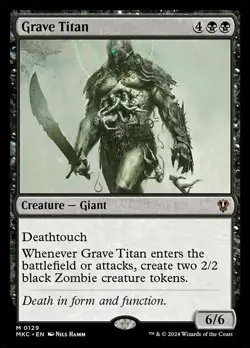 1 x Grave Titan - Commander: Murders at Karlov Manor - NM-Mint - MTG - Image 1