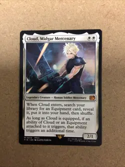 Magic: The Gathering Final Fantasy Cloud Midgar Mercenary Regular - Image 1