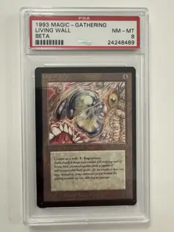 Mtg Beta PSA 8 Living Wall | Magic the gathering | GREAT CONDITION - Image 1
