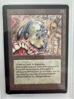 Mtg Beta PSA 8 Living Wall | Magic the gathering | GREAT CONDITION - Image 2