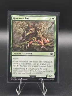 Generous Ent 0169 Common Non Foil Lord of the Rings MTG Near Mint - Image 1