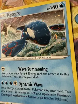 036/159 Kyogre Cosmos Holo Pokemon Crown Zenith NM (With Swirl) - Image 2