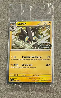 Pokemon Luxray 028/088 Perfect Order Best Buy Stamped Promo Sealed NM Mint - Image 1