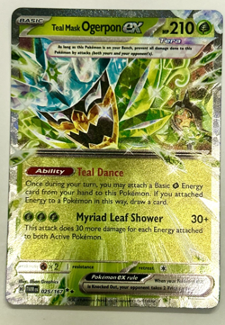 TEAL MASK OGERPON EX - 025/167 Twilight Masquerade - POKEMON NM/M - Image 1