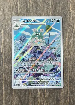 Garbodor 204/182 Illustrator Rare Holo SV04: Paradox Rift Pokemon TCG - Image 1