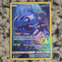 Pokemon Wishiwashi Secret Rare Holo Basic 180HP 240/236 Cosmic Eclipse - Image 1