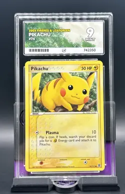 ⭐RegradeU⭐2004 POKEMON EX FIRE RED & LEAF GREEN #74 PIKACHU PSA 9 - Image 4