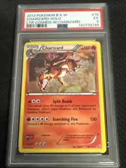 PSA 5 Charizard 19/113 Legendary Treasures Cosmos Pokemon - Image 1