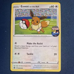Pikachu Sobble Scorbunny Eevee Grookey On The Ball Pokemon Futsal Promo NearMint - Image 4