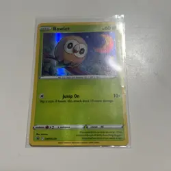 Rowlet Pokemon Sword & Shield SWSH220 Holo Black Star Promo NM - Image 1