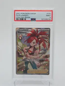 2021 Pokemon Flannery #191 Full Art Chilling Reign PSA 9 Mint - Image 1
