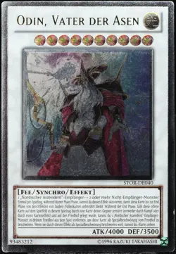 Yu-Gi-Oh! Odin, Vater Der Asen STOR-DE040 Ultimate Rare [GD-EX] UMR | DE 2011 - Image 1