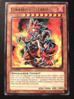 Yu-Gi-Oh! Jurassier-Titano, BP02-DE089, Rare, 1. Auflage, Deutsch, Excellent - Image 1