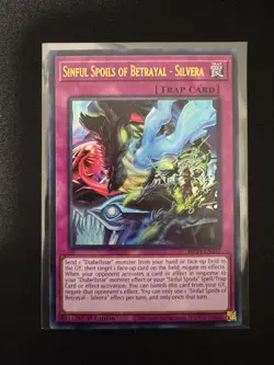 YuGiOh - SINFUL SPOILS OF BETRAYAL - SILVERA MP24-EN242 1st Edition Ultra Rare - Image 1