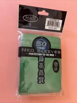 Max Neo Sleeves Green Holo 50ct Yu-Gi-Oh Vintage Pack - Image 1