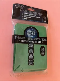 Max Neo Sleeves Green Holo 50ct Yu-Gi-Oh Vintage Pack - Image 2