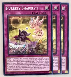 Yugioh! 3x Purrely Sharely!U DUNE-EN075 Common 1st Ed NM - Image 1