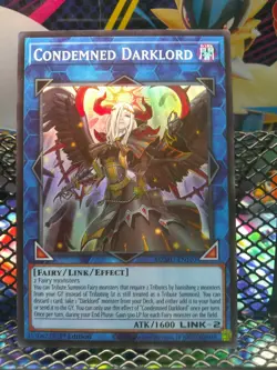 Condemned Darklord MZMU-EN107 Super Rare 1st Edition Near Mint Yu-Gi-Oh! - Image 1