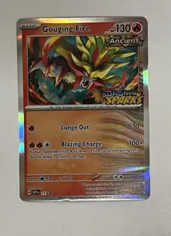 Pokemon Scarlet & Violet Gouging Fire 151 Promo Card Holo With Stamp #151 - Image 1