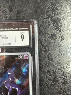 POKEMON MEWTWO 2023 JAPANESE CARD 151 - 183/165 ART RARE - HOLO 💎 CGC 9 - Image 2