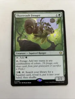 MTG Thornvault Forager Bloomburrow Rare Creature Squirrel Ranger NM - Image 1