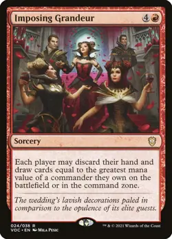 1x Imposing Grandeur - NM - Crimson Vow Commander - SPARROW MAGIC mtg - Image 1
