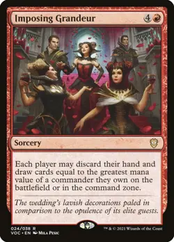 4x Imposing Grandeur - NM - Crimson Vow Commander - SPARROW MAGIC mtg - Image 1