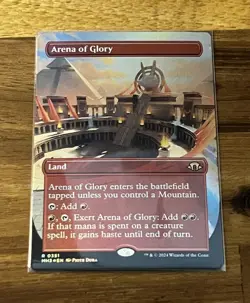 MTG Arena of Glory Modern Horizons 3 Rare Foil Borderless Land 351 2024 NM - Image 1