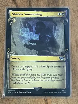 MTG Shadow Summoning (Showcase Scrolls) 677 The Lord of the Rings - NM+ - Image 1