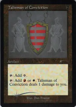 Talisman of Conviction (Etched) - Secret Lair Enemy Talismans - 1060 - NM Foil - Image 2