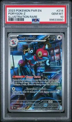 2023 POKEMON PAR EN-PARADOX RIFT 214 PORYGON-Z ILLUSTRATION RARE PSA 10 GEM MINT - Image 1