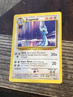 Dragonair 018/102 Base Set Regular Rare Unlimited Wotc Pokemon Card 1999 - Image 2