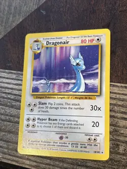 Dragonair 018/102 Base Set Regular Rare Unlimited Wotc Pokemon Card 1999 - Image 3