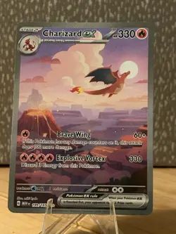 2023 Pokemon 151 Charizard ex 199/165 Special Illustration Rare SIR - Image 1