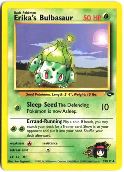Erika's Bulbasaur 39/132 Uncommon Gym Challenge Pokemon - Image 1