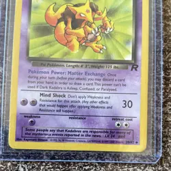 Dark Kadabra 39/82 Team Rocket Pokemon TCG 50 HP Uncommon Regular English - Image 3